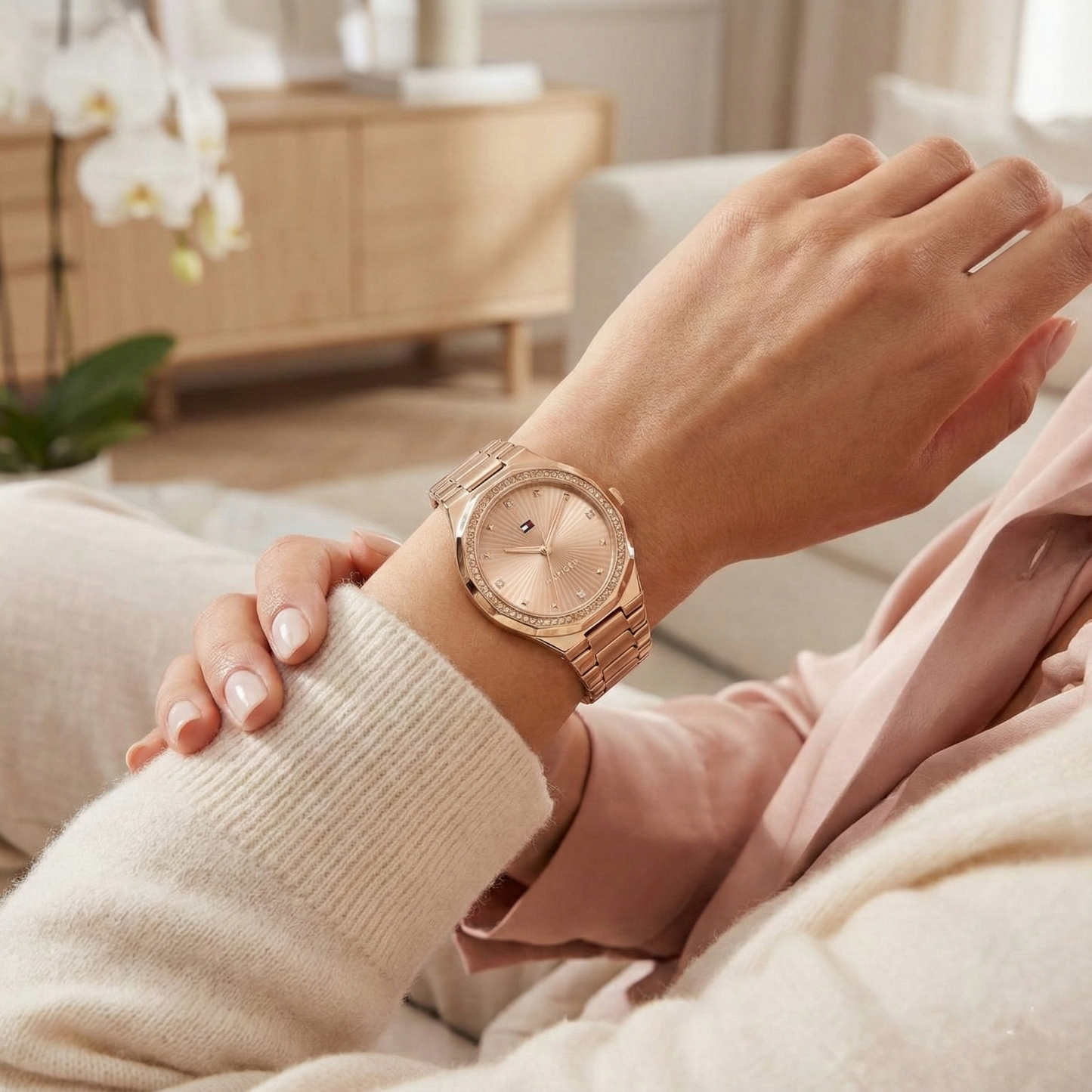 Tommy Hilfiger Women's Watch – Model 1782726 – Rose Gold Stainless Steel