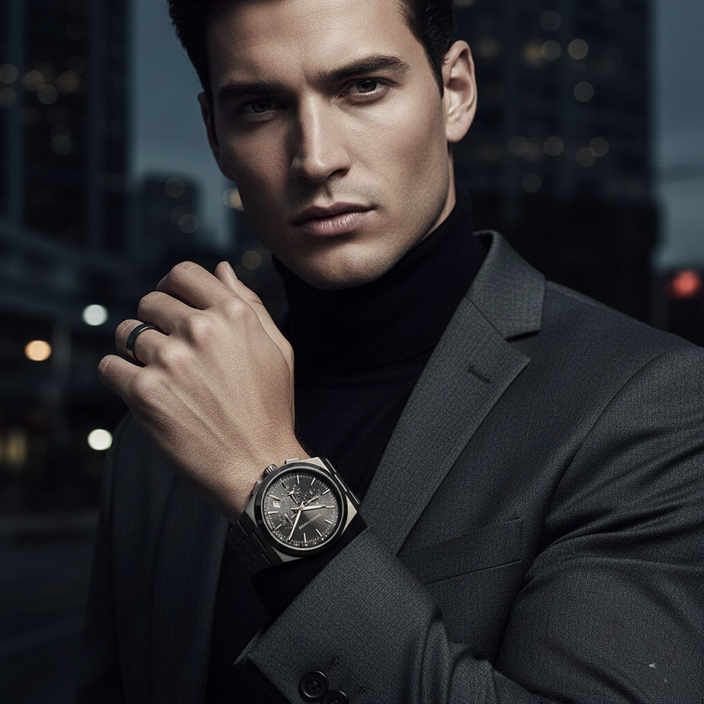 Michael Kors MK8403 Men’s Black Dial Gunmetal Stainless Steel Channing Chronograph Watch - Luxury Hub Store