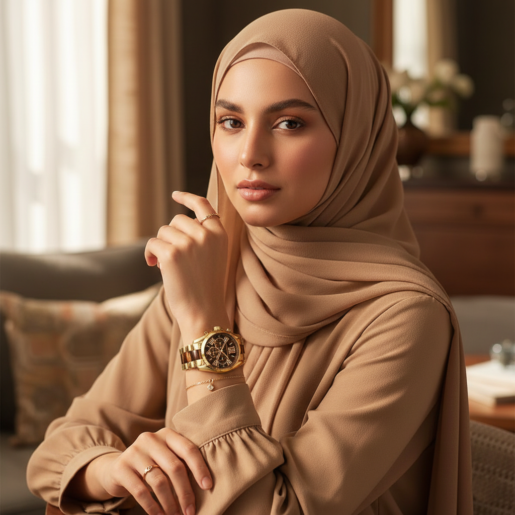 Michael Kors MK5696 Women’s Brown Dial Gold Stainless Steel Bradshaw Watch - Luxury Hub Store