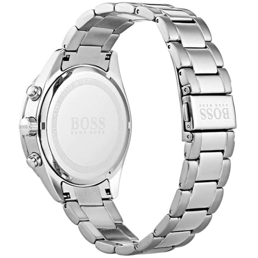 Side profile view showing the case thickness of the Hugo Boss Talent 1513582 watch.