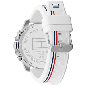 Tommy Hilfiger Men's Sport Multi-Function Watch – Model 1710676– White Silicone Strap - Luxury Hub Store