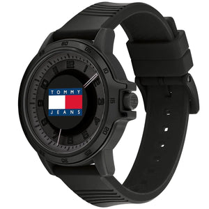 Tommy Jeans 1792032 Men’s Casual Black Silicone Watch – Minimal Sport Design - Luxury Hub Store