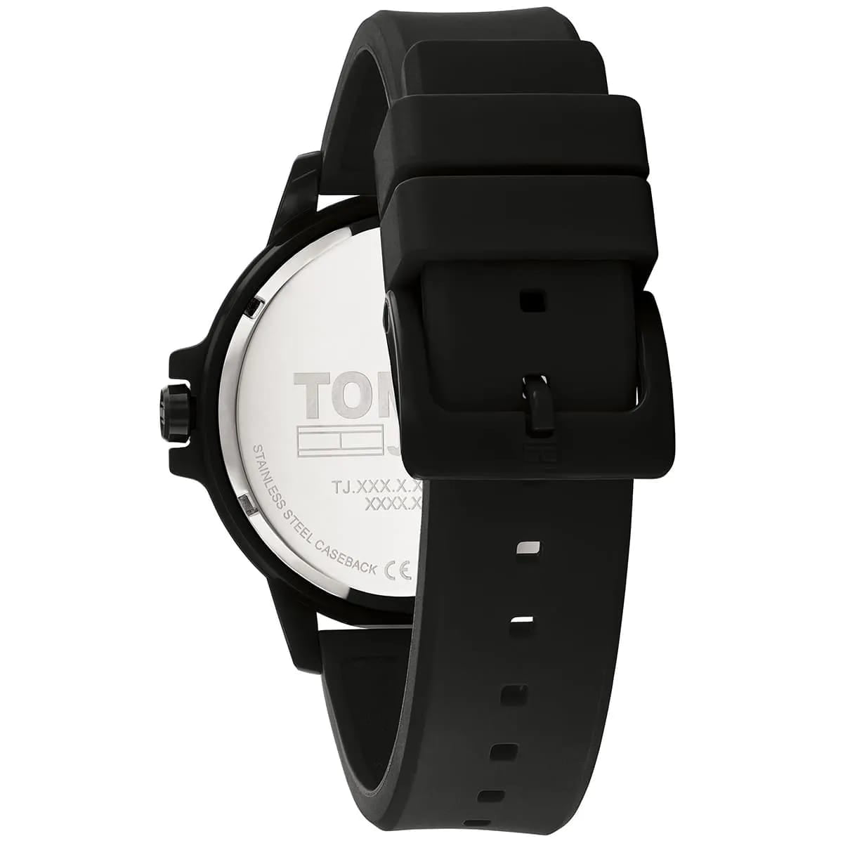 Tommy Jeans 1792032 Men’s Casual Black Silicone Watch – Minimal Sport Design - Luxury Hub Store