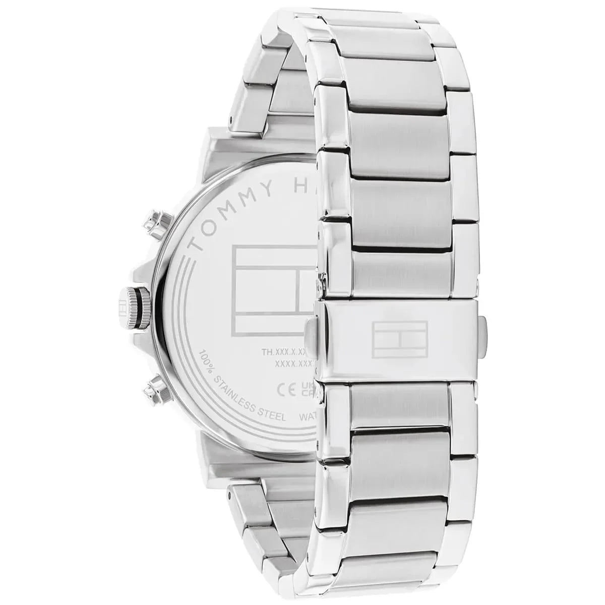 Tommy Hilfiger 1710667 Men’s Chronograph Watch – Black Dial & Stainless-Steel Bracelet - Luxury Hub Store