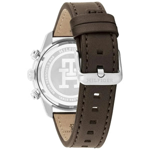 Tommy Hilfiger 1792163 Men’s Chronograph Watch – Blue Dial & Brown Leather Strap - Luxury Hub Store
