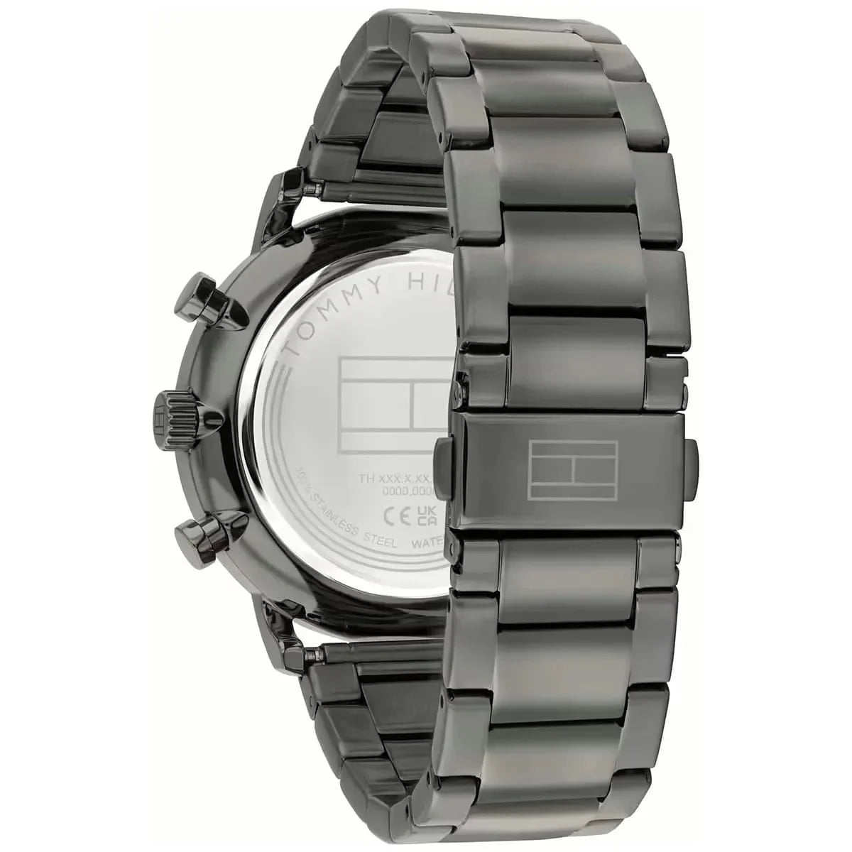 Tommy Hilfiger 1710569 Men’s Multi-Function Watch – Blue Skeleton Dial & Gunmetal Stainless-Steel Bracelet - Luxury Hub Store
