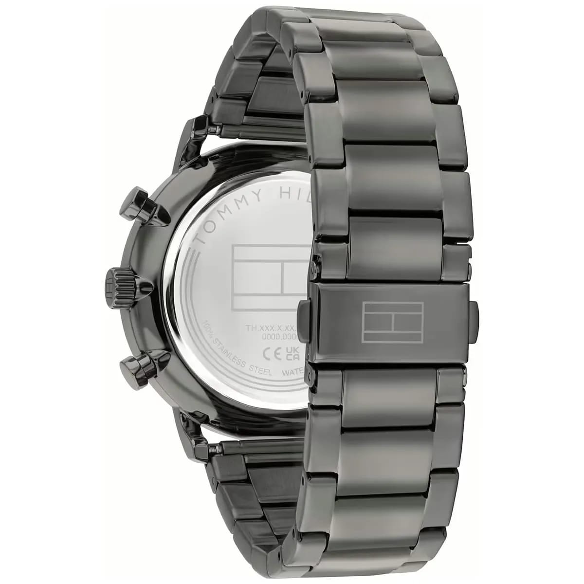 Tommy Hilfiger 1710569 Men’s Multi-Function Watch – Blue Skeleton Dial & Gunmetal Stainless-Steel Bracelet