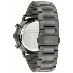 Tommy Hilfiger 1710569 Men’s Multi-Function Watch – Blue Skeleton Dial & Gunmetal Stainless-Steel Bracelet - Luxury Hub Store