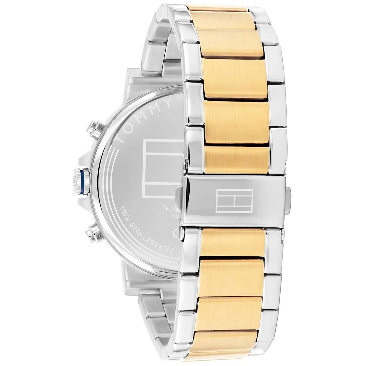 Tommy Hilfiger 1710710 Men’s Multi-Function Watch – Blue Dial & Two-Tone Gold/Silver Stainless-Steel Bracelet