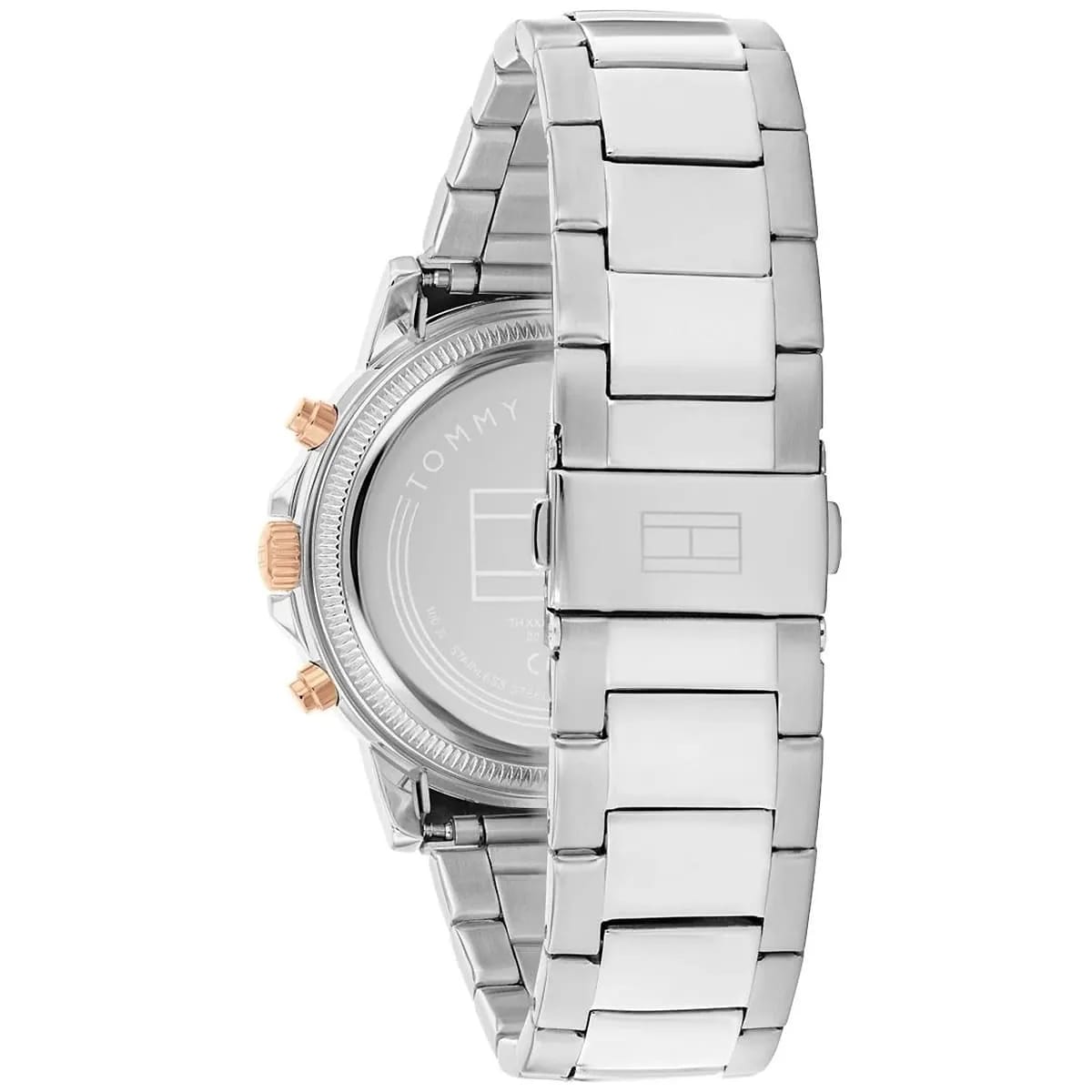 Tommy Hilfiger 1710734 Men’s Multi-Function Watch – Blue Dial & Silver/Rose Gold Stainless-Steel Bracelet