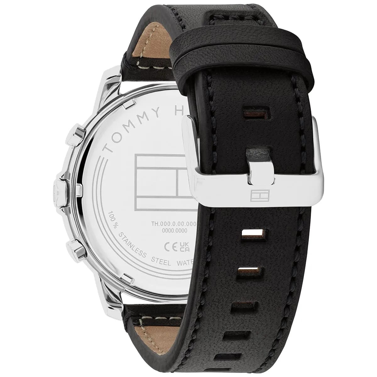 Tommy Hilfiger 1792151 Men’s Multi-Function Watch – Green Dial & Black Leather Strap - Luxury Hub Store