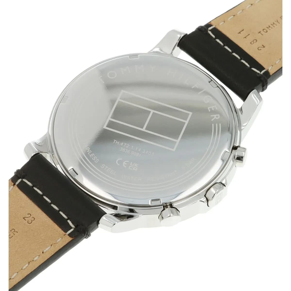 Tommy Hilfiger 1792151 Men’s Multi-Function Watch – Green Dial & Black Leather Strap