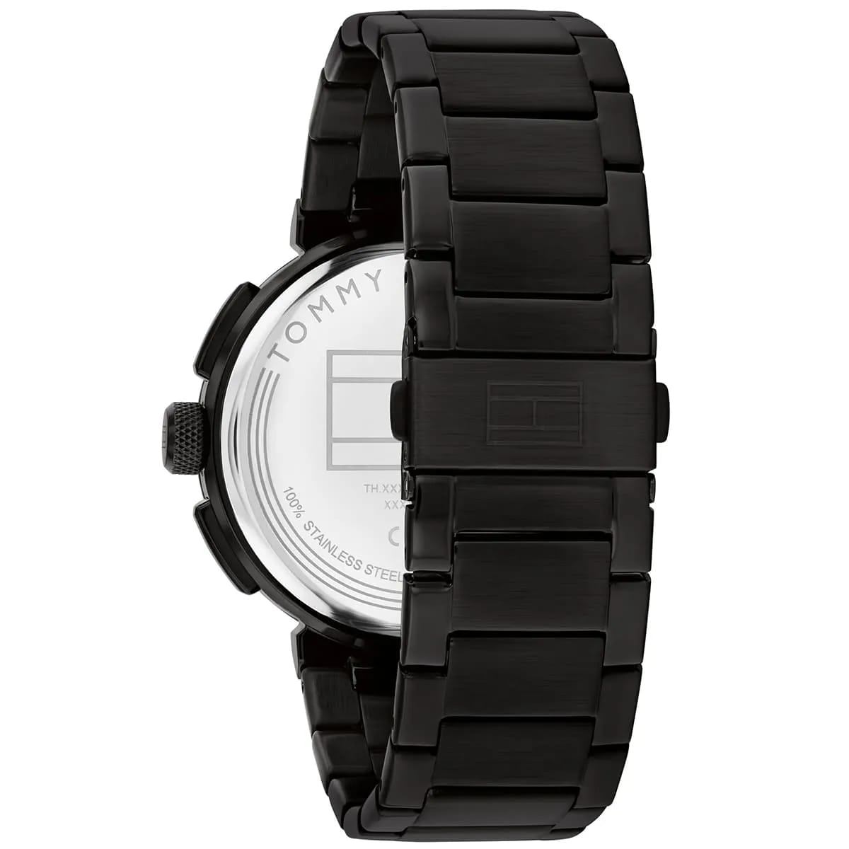 Tommy Hilfiger 1792119Men’s Multi-Function Watch – Black Dial & Black Stainless-Steel Bracelet