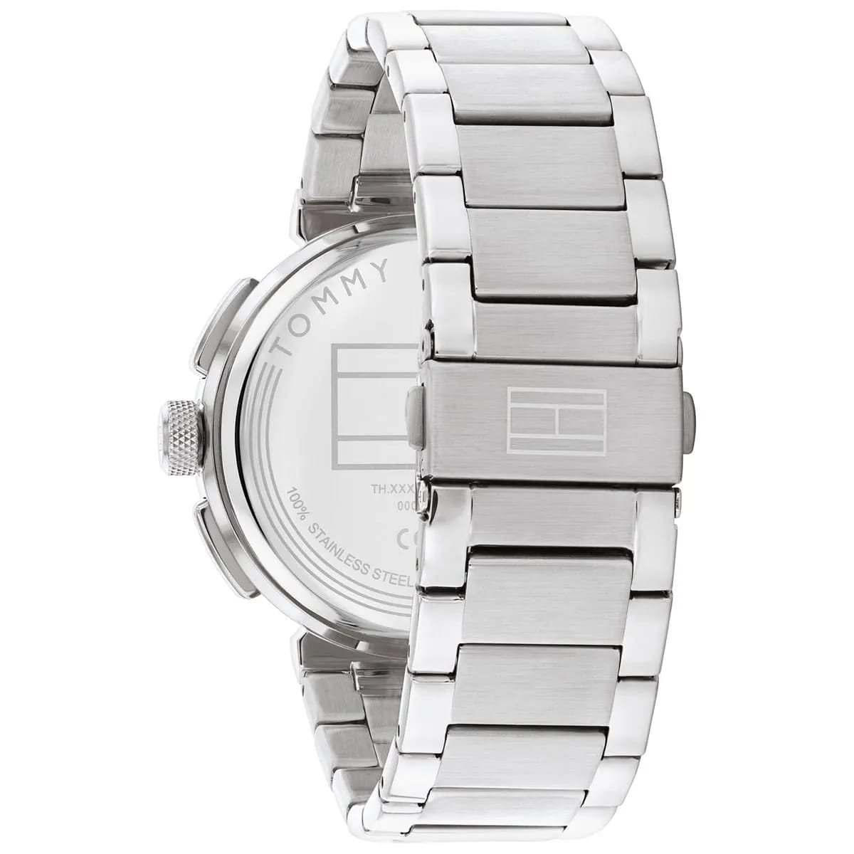 Tommy Hilfiger 1792116 Men’s Multi-Function Watch – Black Dial & Silver Stainless-Steel Bracelet