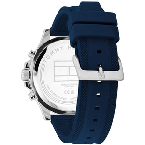 Tommy Hilfiger 1792112 Men’s Multi-Function Watch – Blue Dial & Blue Silicone Strap - Luxury Hub Store
