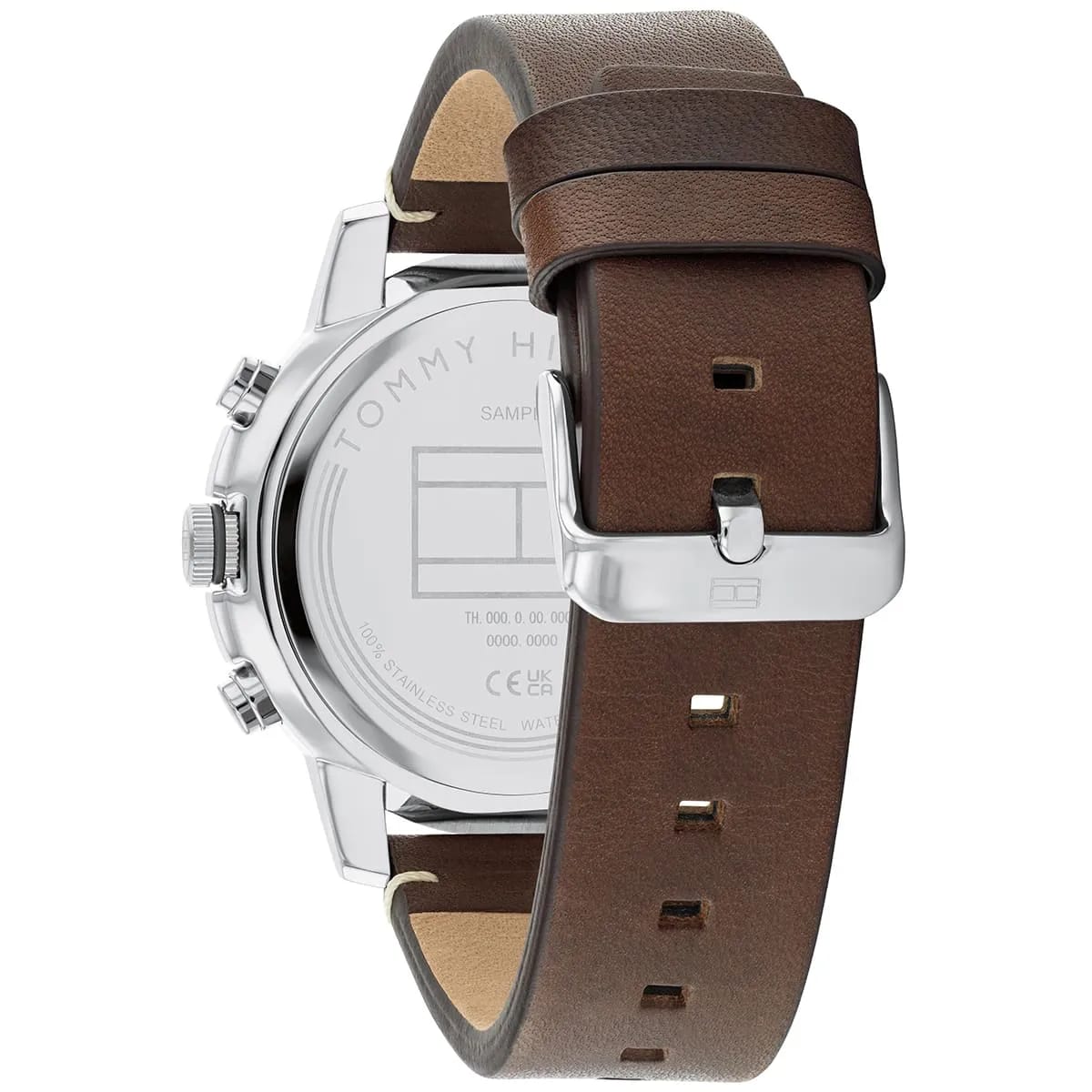 Tommy Hilfiger 1792102 Men’s Multi-Function Watch – Beige Dial & Brown Leather Strap - Luxury Hub Store