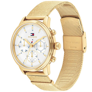 Tommy Hilfiger Men's Multi-Function Watch – Model 1782302 – Gold Mesh Strap - Luxury Hub Store