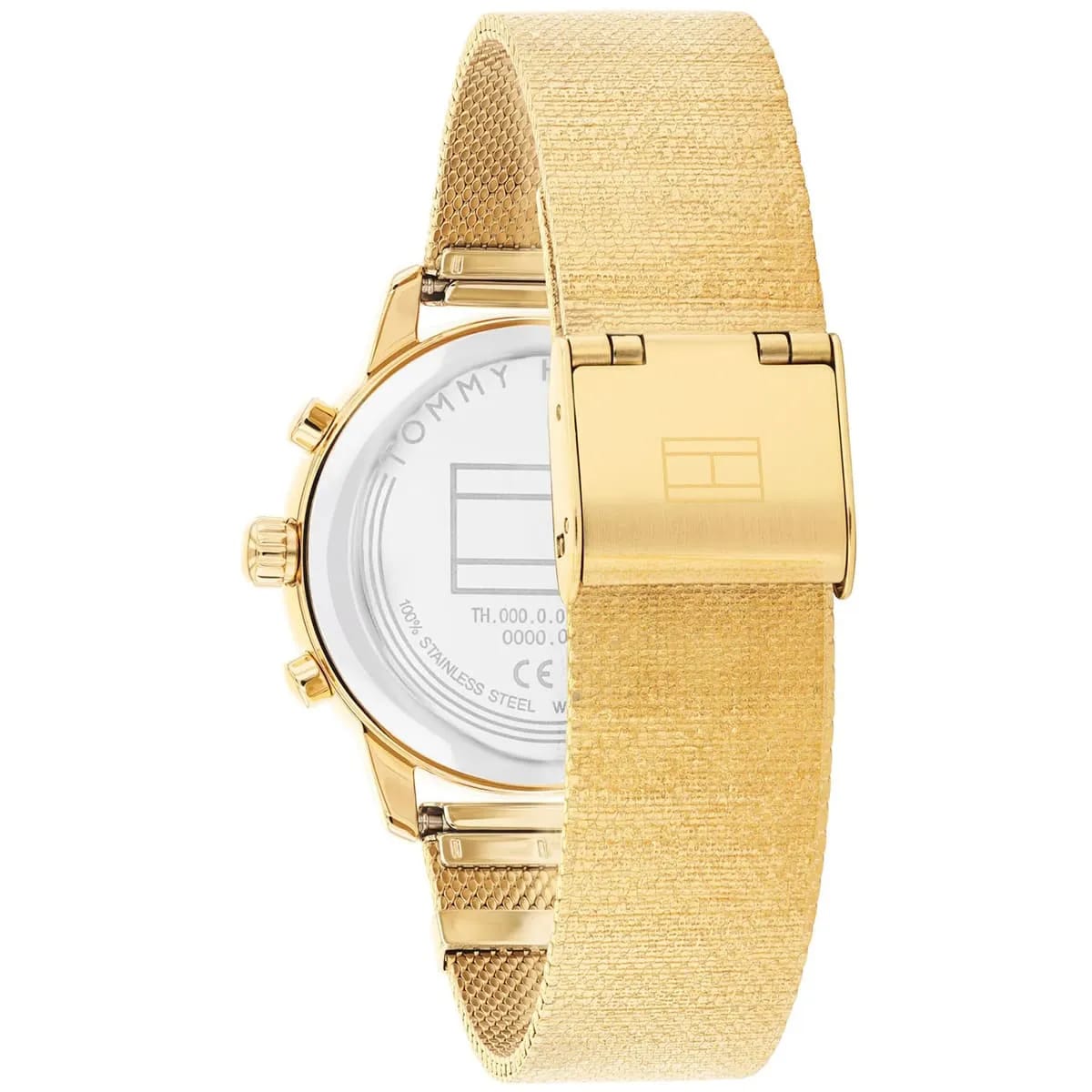 Tommy Hilfiger Men's Multi-Function Watch – Model 1782302 – Gold Mesh Strap