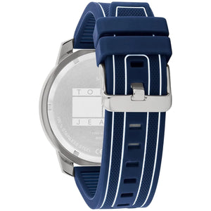Tommy Jeans Sport Men's Watch – Blue Dial – Blue Silicone Strap (1710582) - Luxury Hub Store
