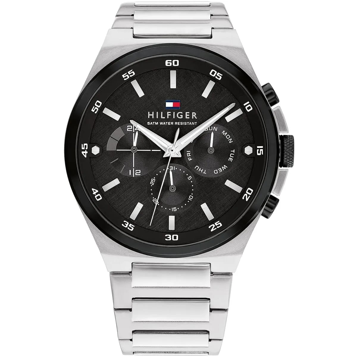 Tommy Hilfiger Men’s Watch – Black Dial – Stainless-Steel Bracelet (1792087) - Luxury Hub Store