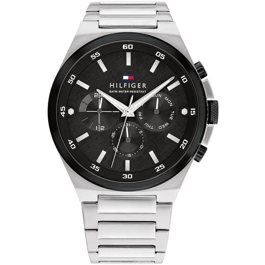 Tommy Hilfiger Men’s Watch – Black Dial – Stainless-Steel Bracelet (1792087)