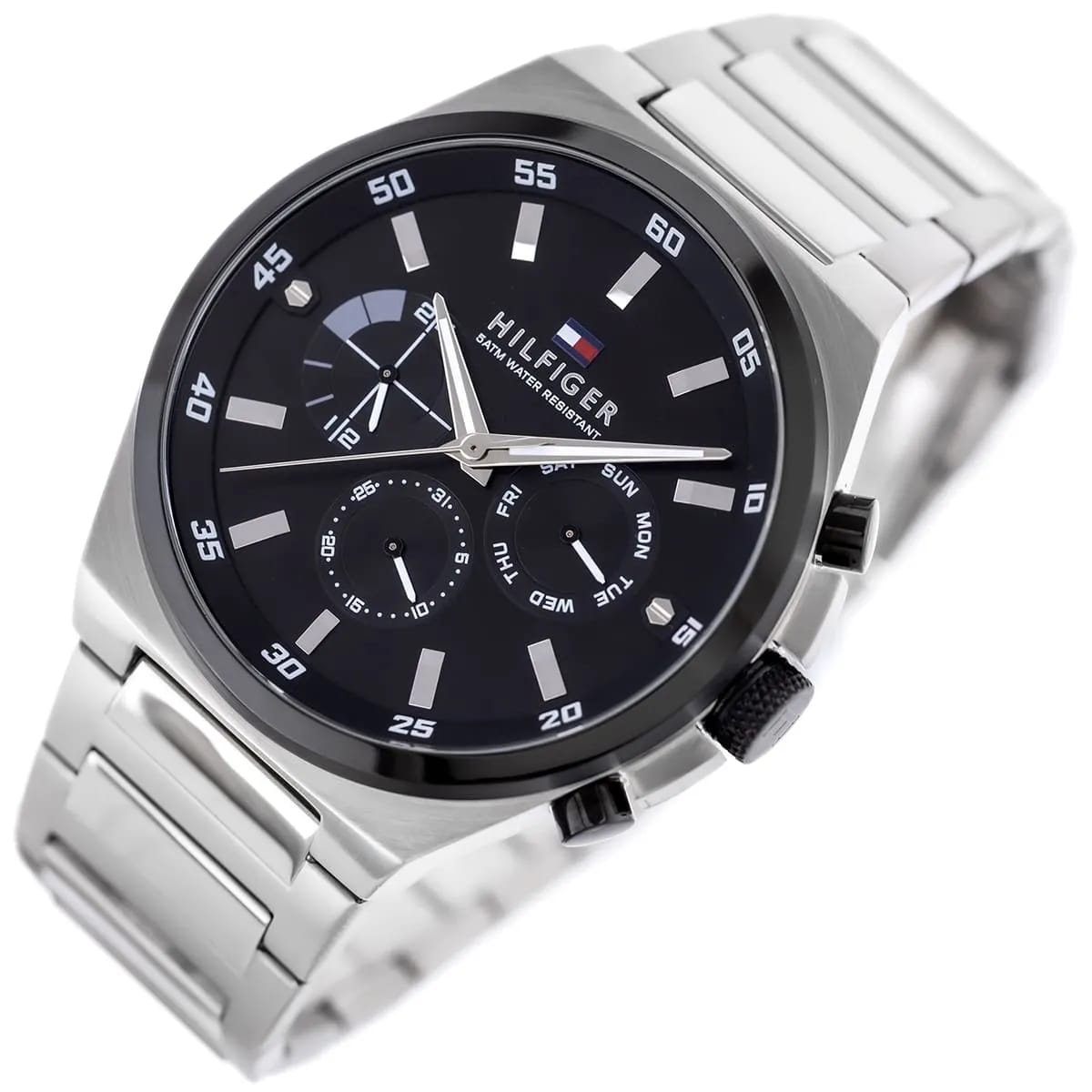 Tommy Hilfiger Men’s Watch – Black Dial – Stainless-Steel Bracelet (1792087)