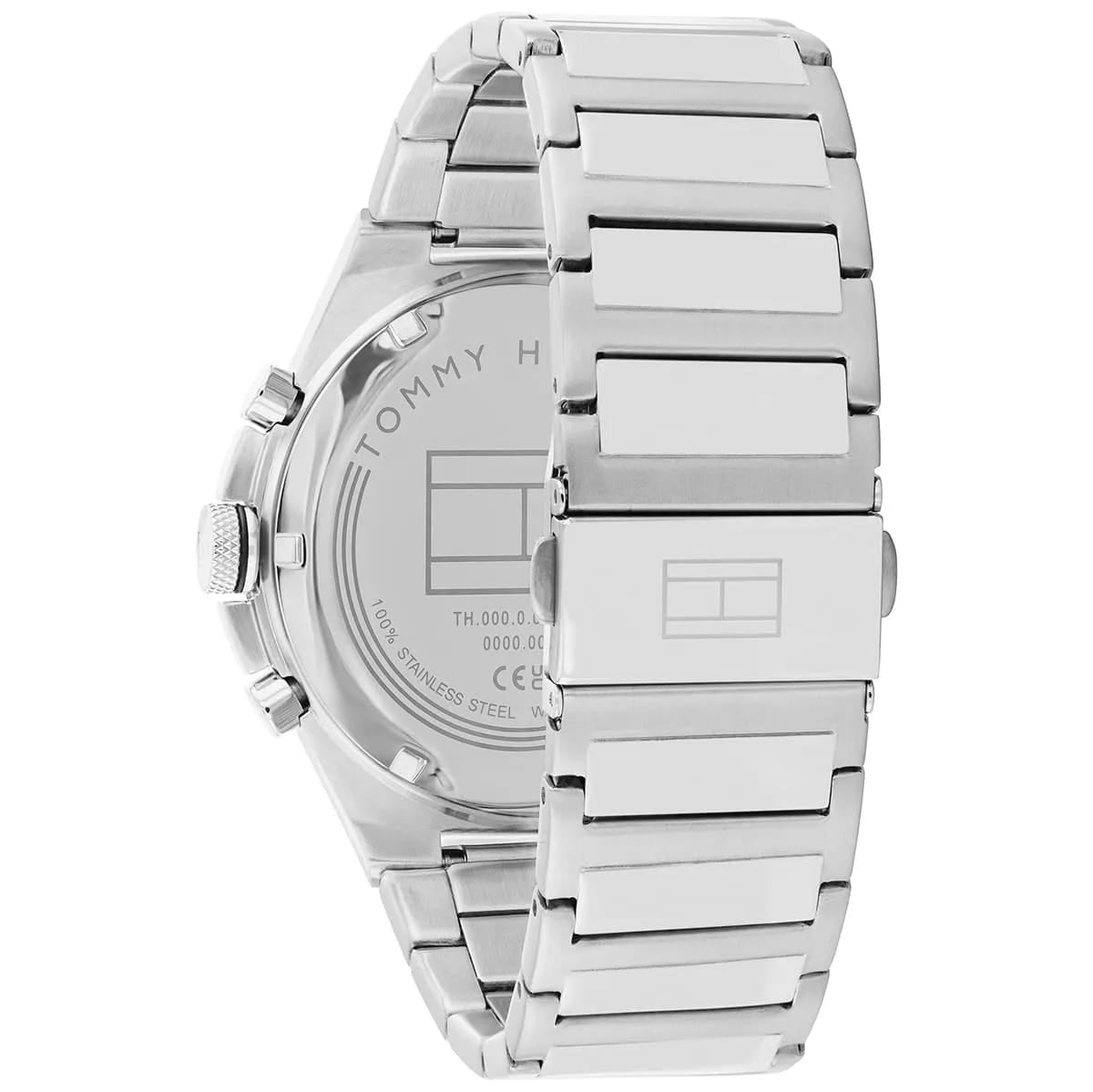 Tommy Hilfiger Men’s Watch – Green Dial – Silver Stainless-Steel Bracelet (1792088)