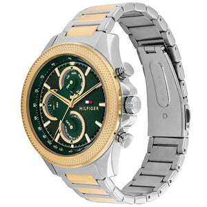Tommy Hilfiger Men's Multi-Function Watch – Model 1792079 – Two-Tone Gold & Silver Bracelet - Luxury Hub Store