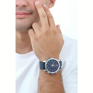 Tommy Hilfiger Men's Multi-Function Watch – Model 1792063 – Blue Leather Strap - Luxury Hub Store