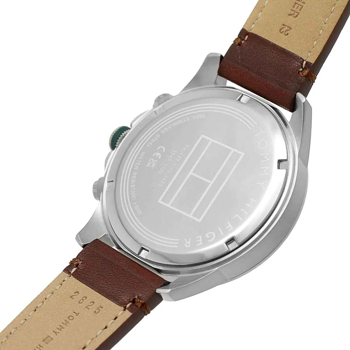 Tommy Hilfiger Men's Multi-Function Watch – Model 1792064 – Green Dial – Brown Leather Strap