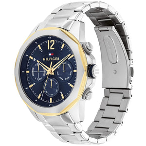 Tommy Hilfiger Men's Multi-Function Watch – Model 1792059 – Silver & Gold Stainless Steel - Luxury Hub Store