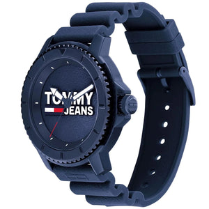 Tommy Jeans Tokyo Men's Analog Watch – Blue Silicone Strap 1792000 - Luxury Hub Store
