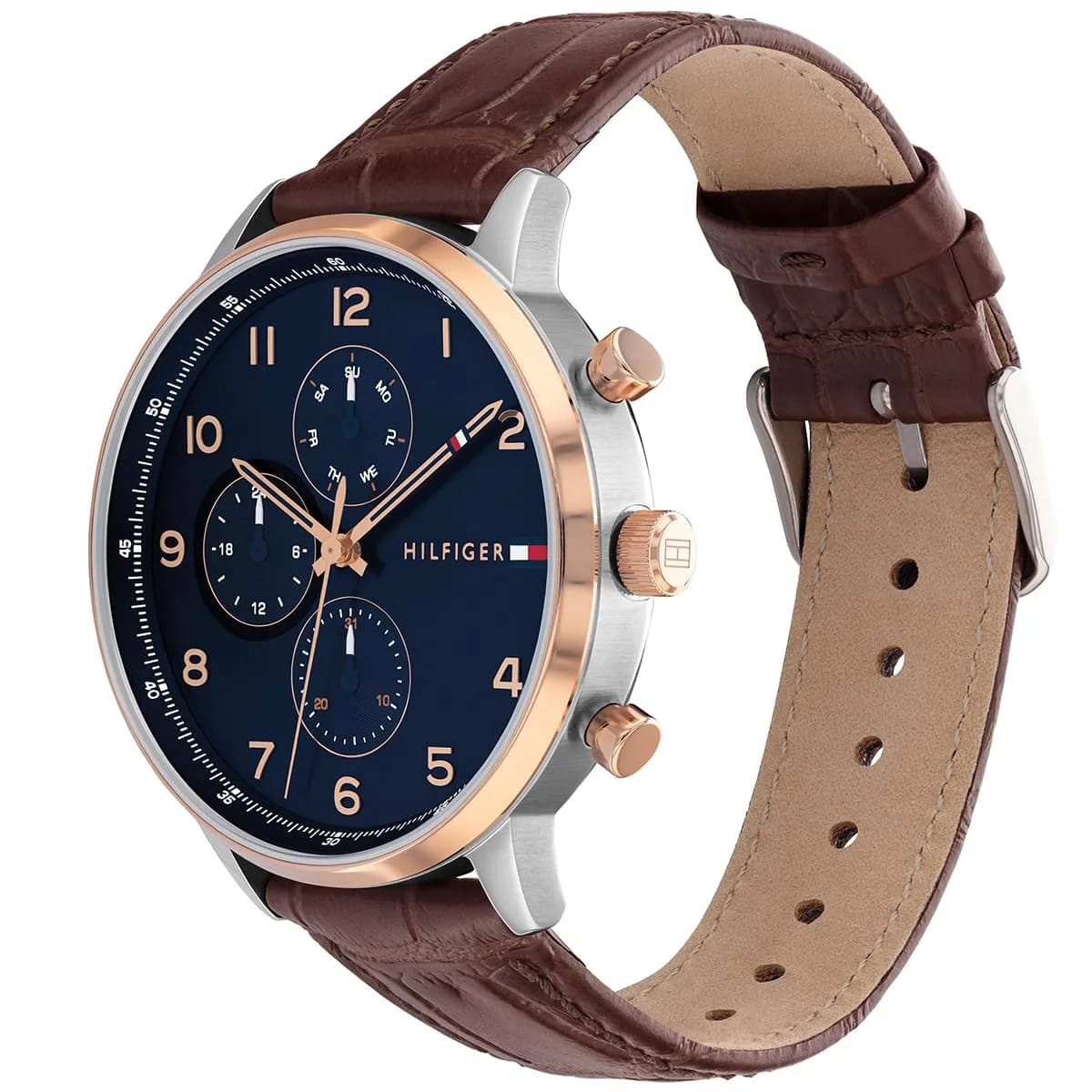 Tommy Hilfiger Leonard 1791987 Men's Classic Multi-Function Leather Watch