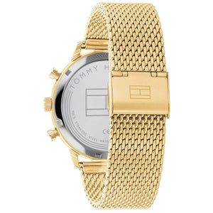 Tommy Hilfiger Leonard 1791989 Men's Multi-Function Gold Mesh Watch - Luxury Hub Store