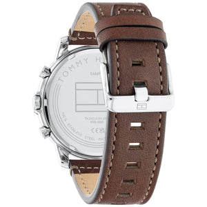 Tommy Hilfiger Jameson 1792053 Men’s Multi-Function Brown Leather Watch - Luxury Hub Store