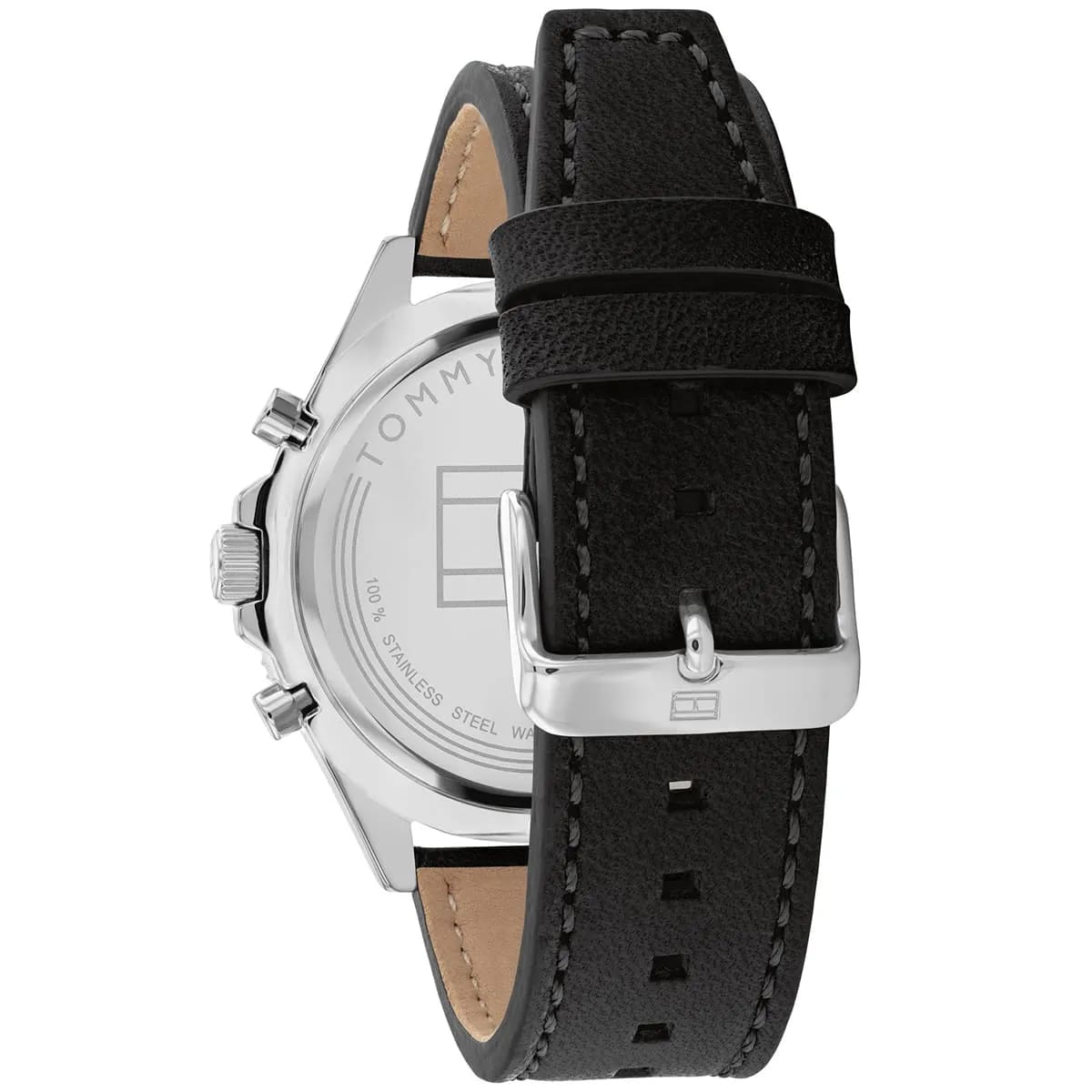 Tommy Hilfiger Larson 1791984 Men’s Multi-Function Black Leather Watch - Luxury Hub Store