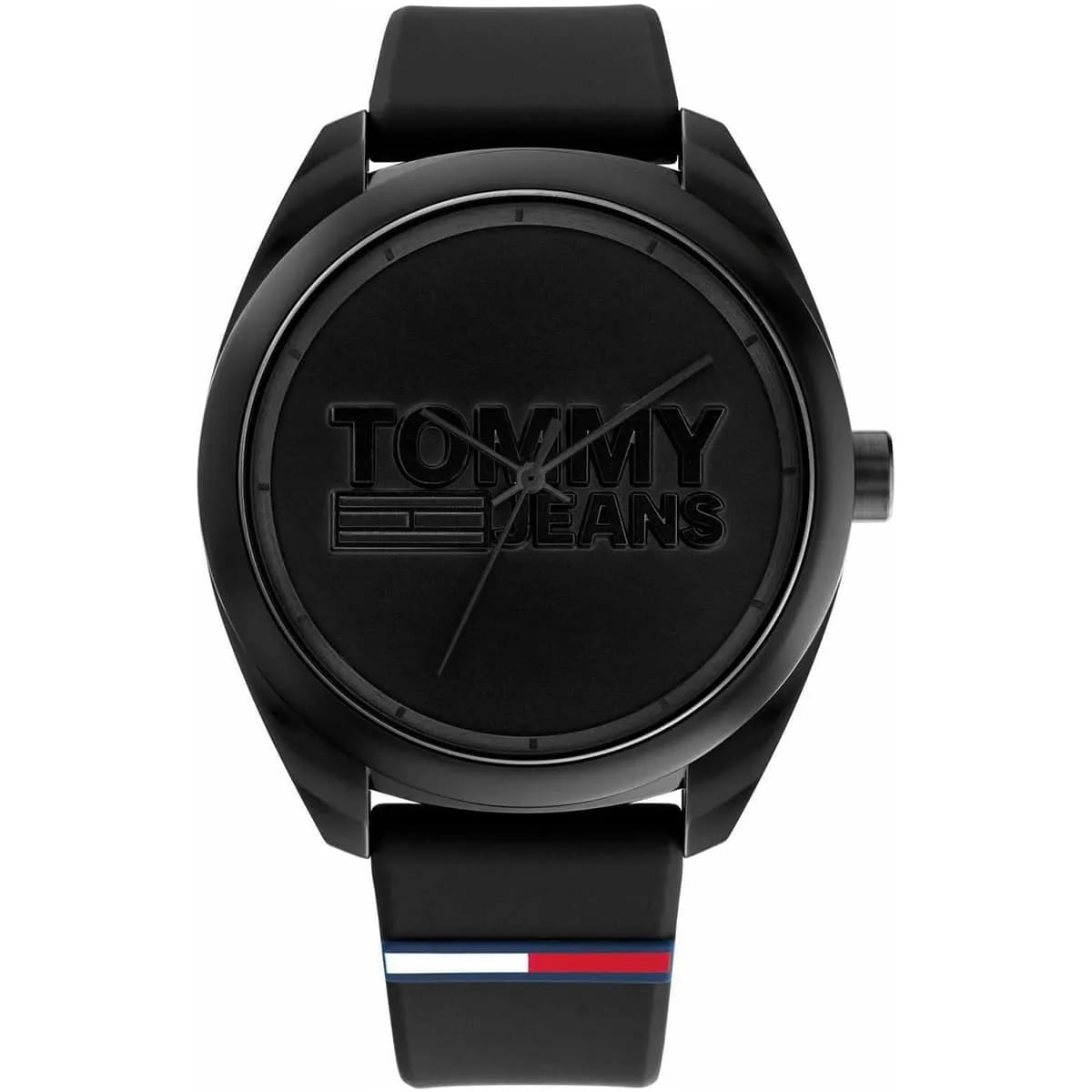 Tommy Jeans San Diego 1791928 Men’s Black Dial Black Silicone Casual Watch