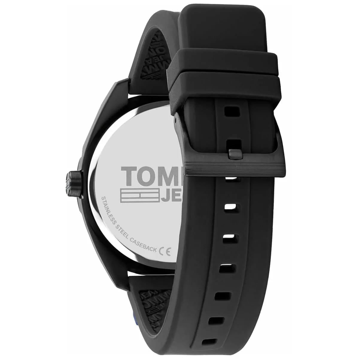 Tommy Jeans San Diego 1791928 Men’s Black Dial Black Silicone Casual Watch