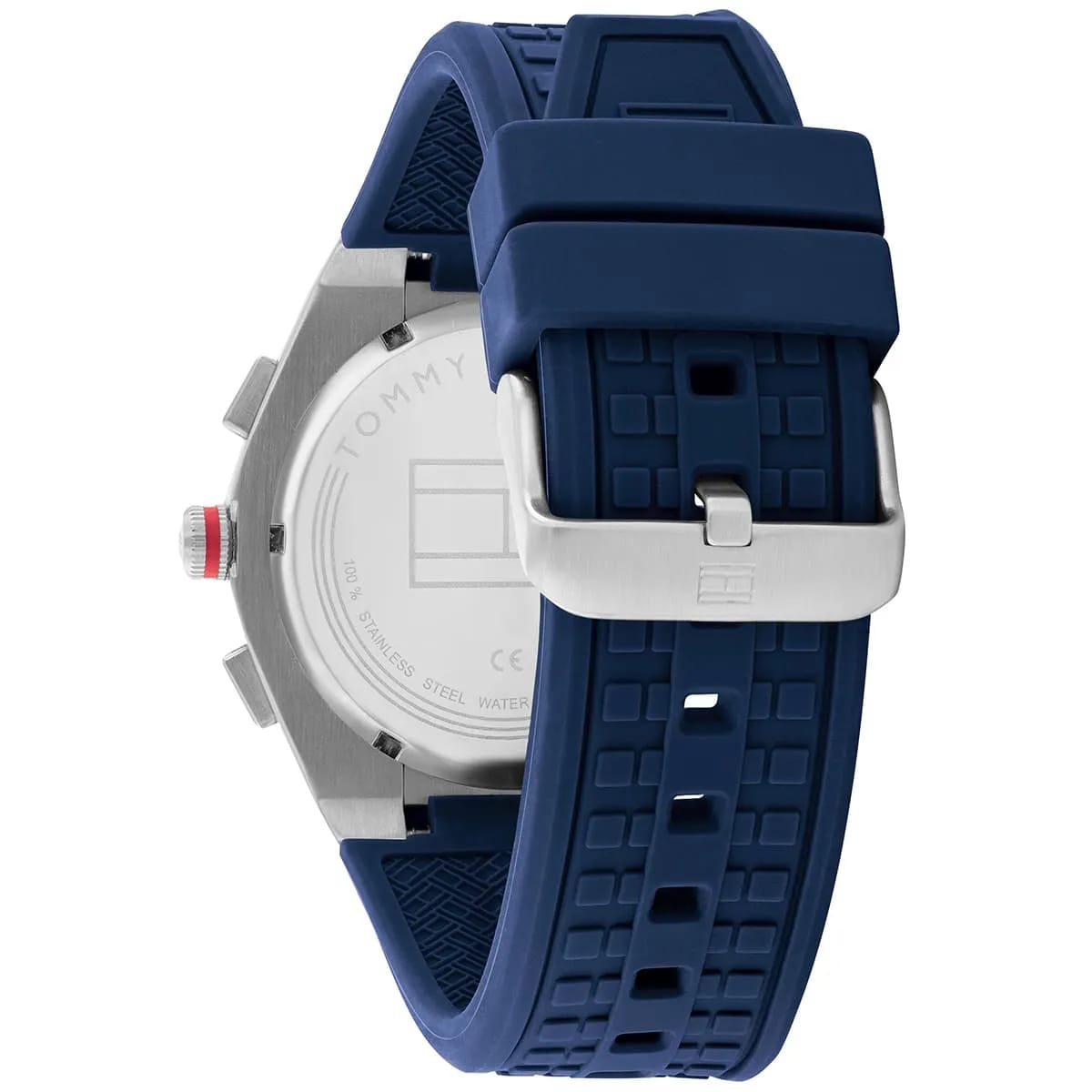Tommy Hilfiger Connor 1791899 Men’s Blue Dial Blue Silicone Multi-Function Watch - Luxury Hub Store