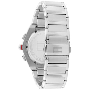 Tommy Hilfiger Connor 1791896 Men’s Blue Dial Silver Metal Multi-Function Watch - Luxury Hub Store