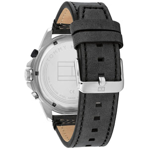 Tommy Hilfiger Harley 1791894 Men’s Black Dial Black Leather Multi-Function Watch - Luxury Hub Store