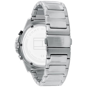 Tommy Hilfiger Harley 1791890 Men’s Black Dial Silver Metal Multi-Function Watch - Luxury Hub Store