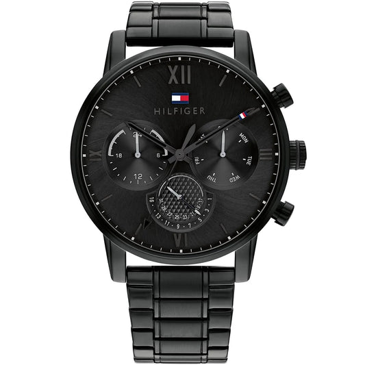 Tommy Hilfiger Sullivan 1791879 Men’s Black Dial Black Stainless Steel Multi-Function Watch