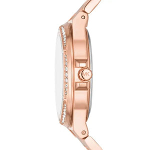 Michael Kors Lennox MK7230 Women’s Rose Gold Dial Rose Gold Bracelet Multi-Function Watch - Luxury Hub Store