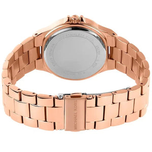 Michael Kors Lennox MK7230 Women’s Rose Gold Dial Rose Gold Bracelet Multi-Function Watch - Luxury Hub Store