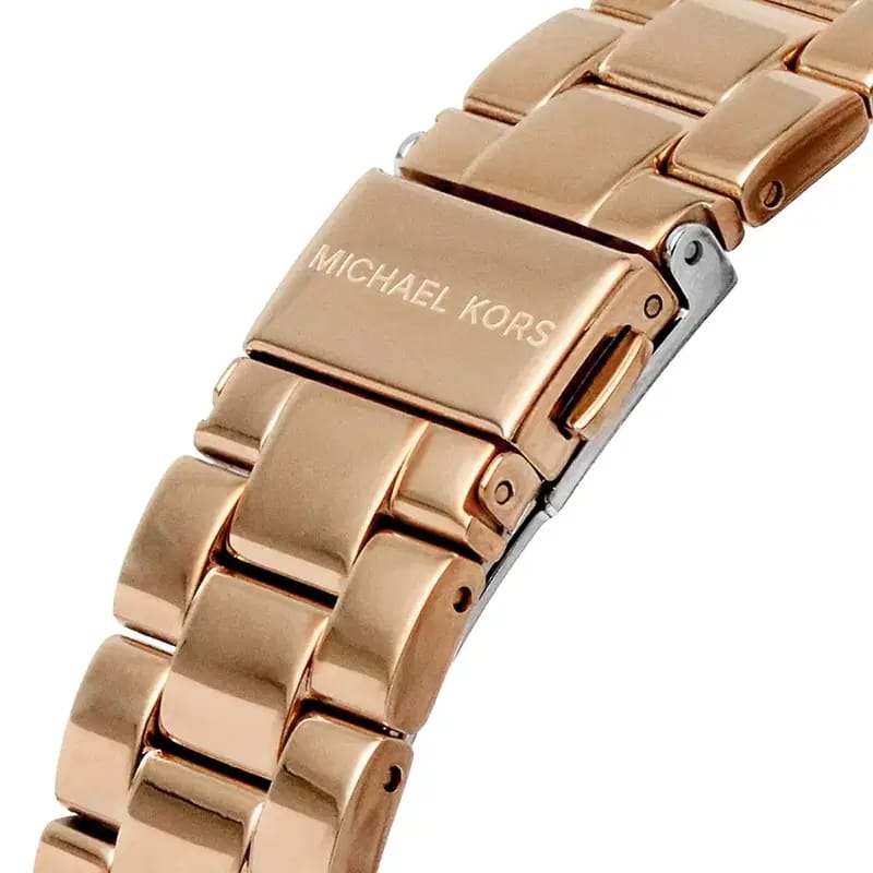 Michael Kors Lennox MK7230 Women’s Rose Gold Dial Rose Gold Bracelet Multi-Function Watch - Luxury Hub Store