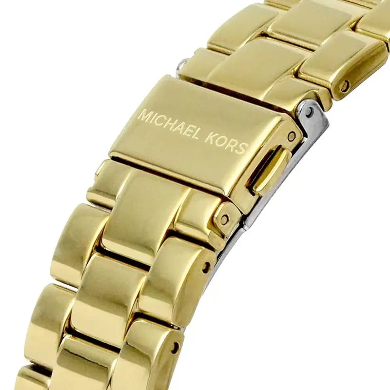 Michael Kors Lennox MK7229 Women’s Gold Crystal Dial Gold Bracelet Multi-Function Watch - Luxury Hub Store
