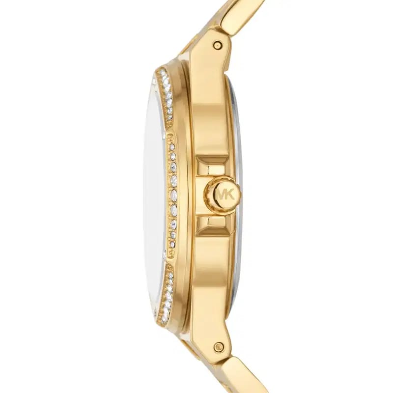 Michael Kors Lennox MK7229 Women’s Gold Crystal Dial Gold Bracelet Multi-Function Watch - Luxury Hub Store