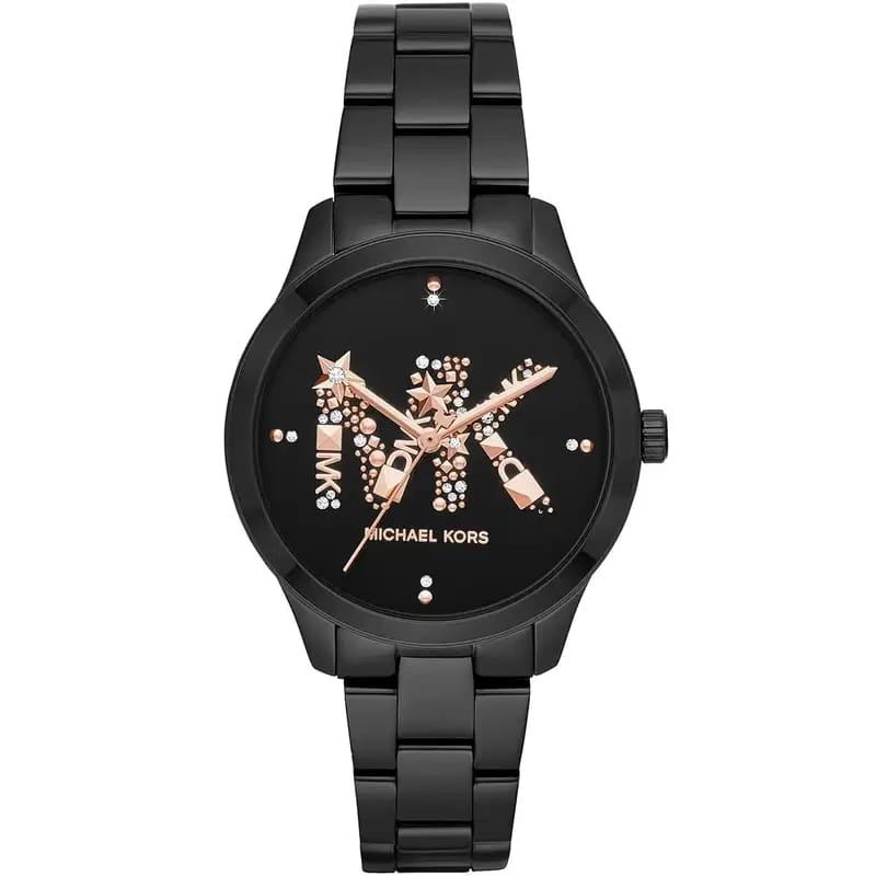 Michael Kors Runway MK6683 Women’s Black Dial Black Bracelet Watch - Luxury Hub Store