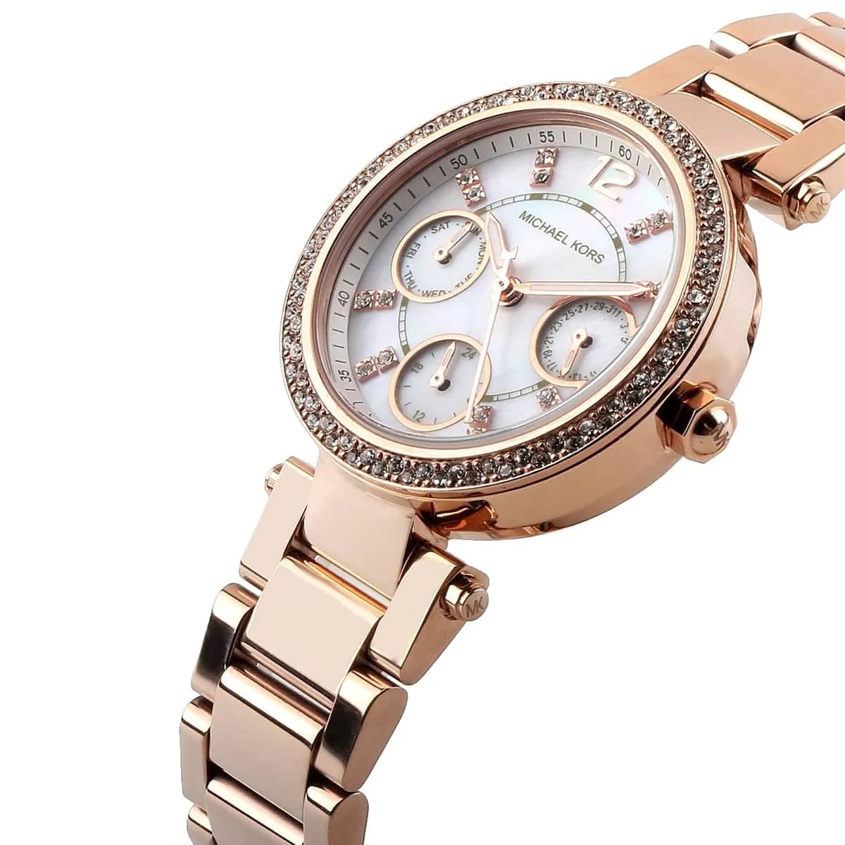 Michael Kors Parker MK5616 Women’s Rose Gold Stainless Steel Multi-Function Watch - Luxury Hub Store